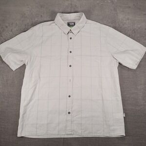 Quiksilver Y2K Vintage Comfort Fit Shirt‎ Plaid Short Sleeve XL
